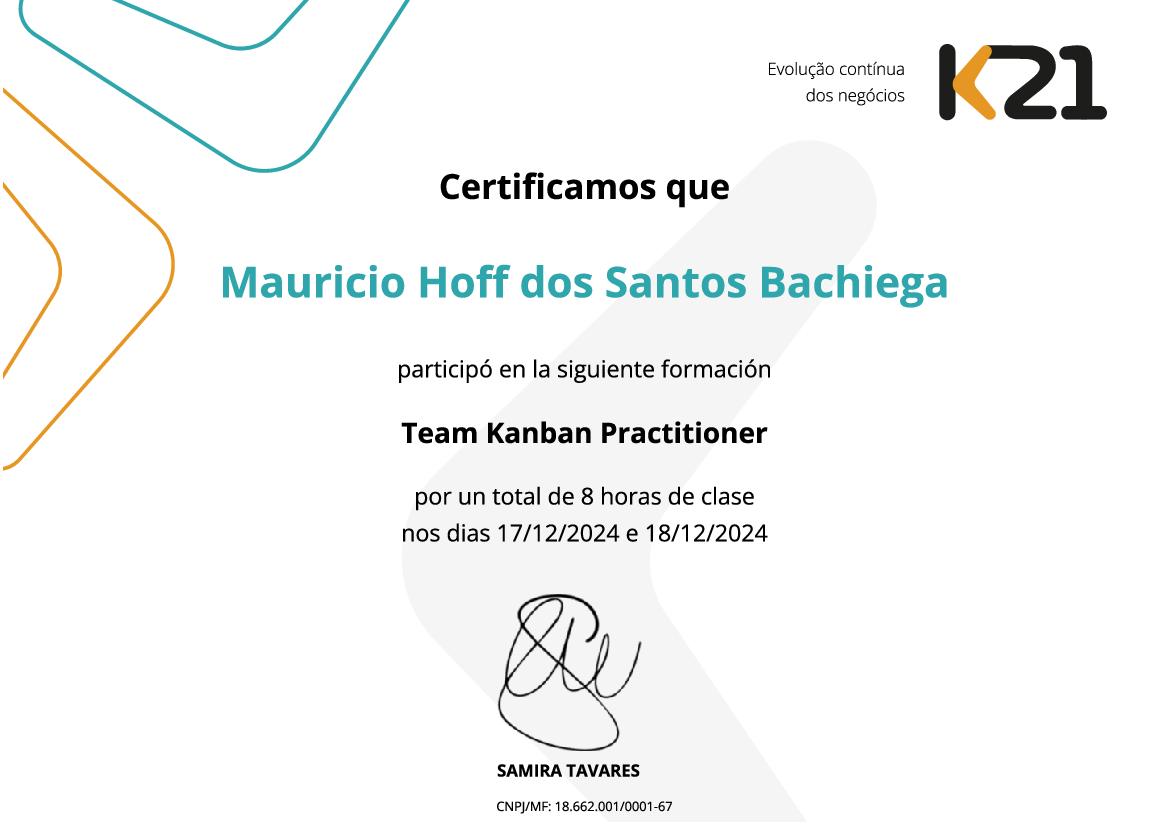 Certificado K21